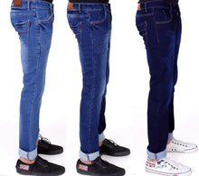 Load image into Gallery viewer, Men's Multicolor Slim Fit Stretchable Fabric Casual Wear Denim Jeans