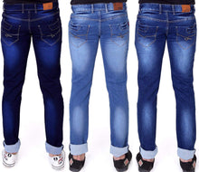 Load image into Gallery viewer, Men's Multicolor Slim Fit Stretchable Fabric Casual Wear Denim Jeans