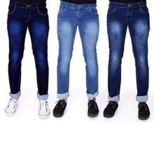 Load image into Gallery viewer, Men's Multicolor Slim Fit Stretchable Fabric Casual Wear Denim Jeans